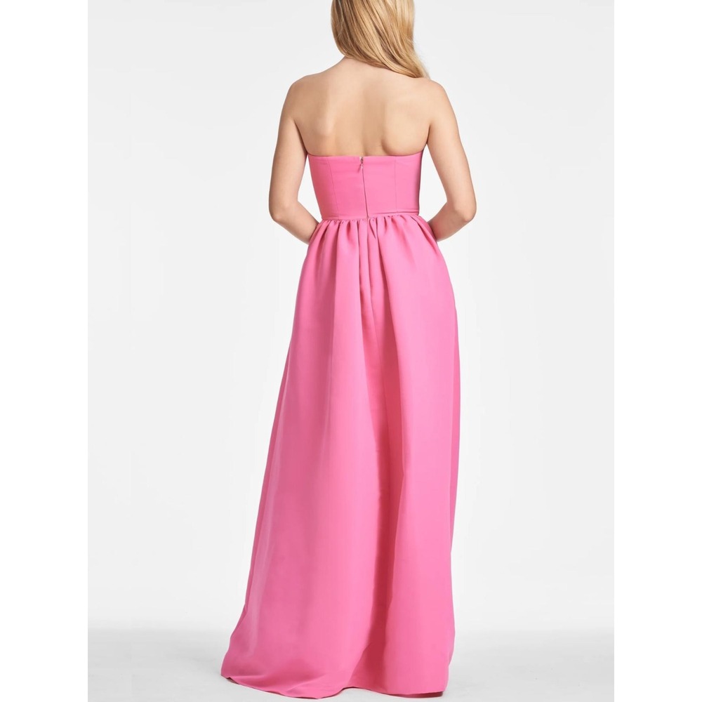 Sachin & Babi Isabeau Strapless Bow Front Ballgown Dress 6 NEW Shocking Pink - Picture 4 of 16